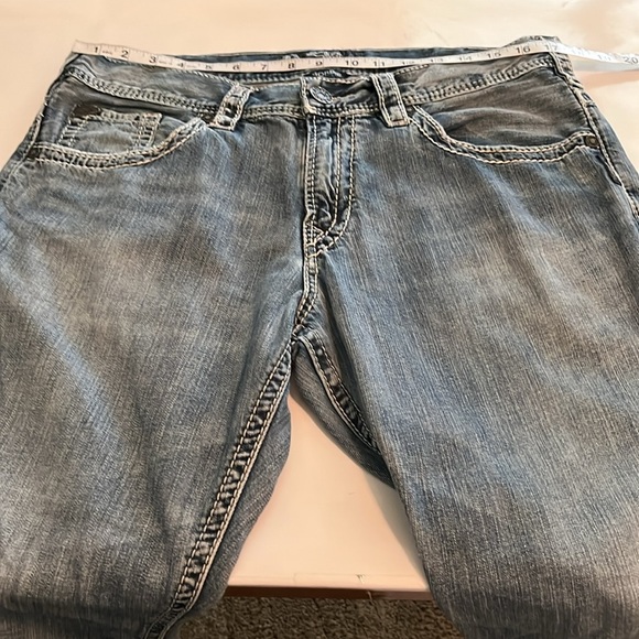 Silver Jeans Gordie Straight Leg Relaxed Size 34 - Picture 4 of 16
